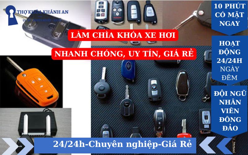 Dịch vụ làm chìa khóa xe ô tô